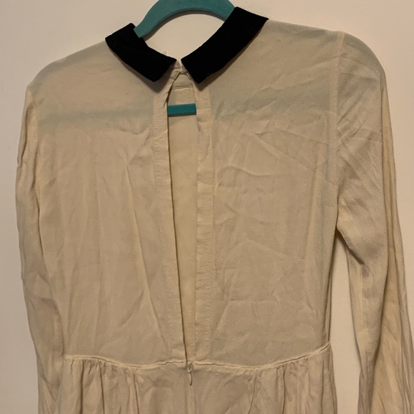 Aritzia Sunday best collared dress black cream 4 - Picture 6 of 9